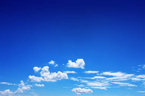 Beautiful White Clouds On Blue Sky For Background And Design Stock