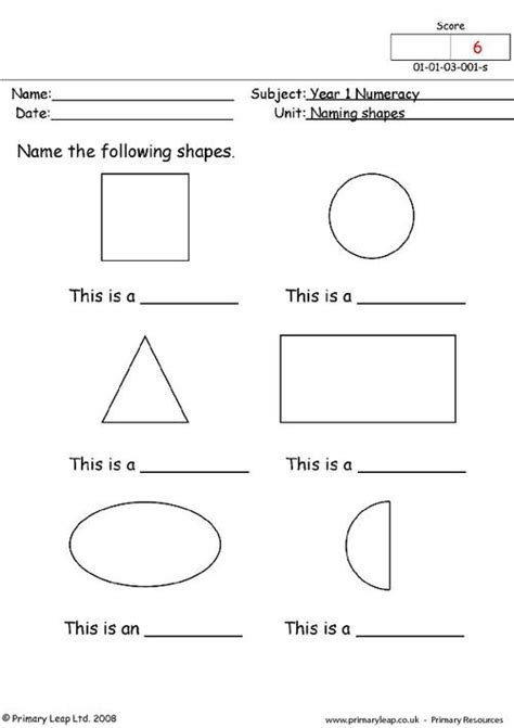 Worksheet For Shapes Name Shapes And Names Worksheets Teaching