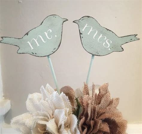 Love Bird Cake Toppers Wedding Cake Toppers Mr Mrs Cake Toppers