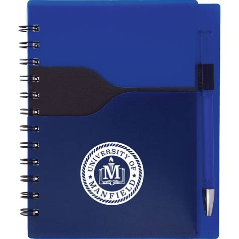 Promotional 5 X 7 Valley Spiral Notebook With Pen Personalized With