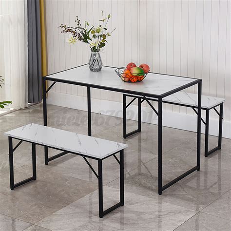 Compact 2 Seater Kitchen Dining Table And Chairs Space Saving Furniture