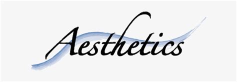 Aesthetics 1 Aesthetic Word Transparent Transparent Png 608x205