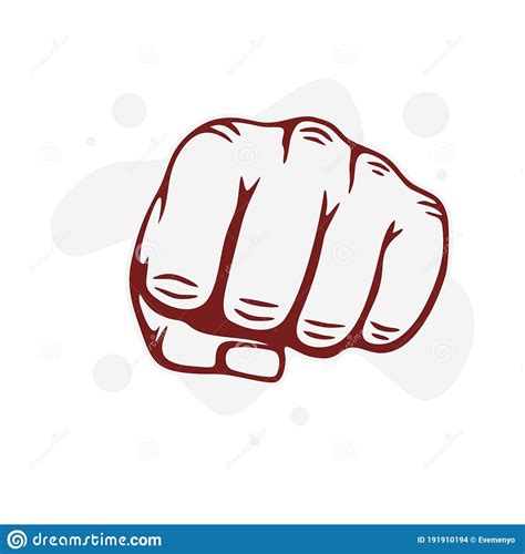 Hand Fist Victory Hand Fight Power Freedom Punch Fist Strong Stock