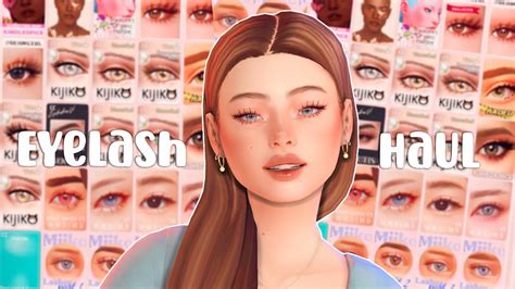 Eyelash Haul The Sims 4 Cc Haul Youtube