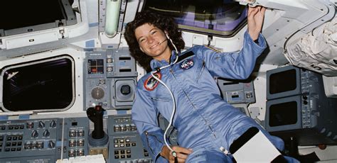 Sally Ride In Space Aboard Space Shuttle The Planetary Society