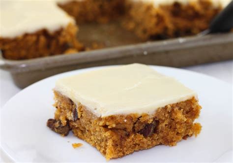 Pumpkin Sheet Cake With Cream Cheese Icing By The Farmwife Cooks