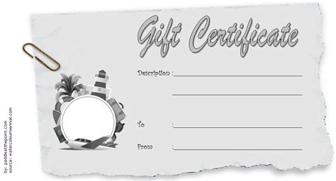 Euro bucket and certificate for travel. Travel Gift Certificate Template FREE Printable 5 in 2020 | Templates printable free, Gift ...