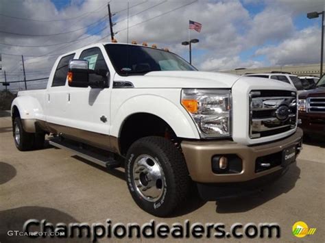 2012 Oxford White Ford F350 Super Duty King Ranch Crew Cab 4x4 Dually