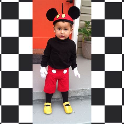 Add homemade accessories to an outfit your child already has for a handmade kids' costume that comes. Toddler Mickey Mouse #diy #toddlerhalloween | Mickey mouse ...