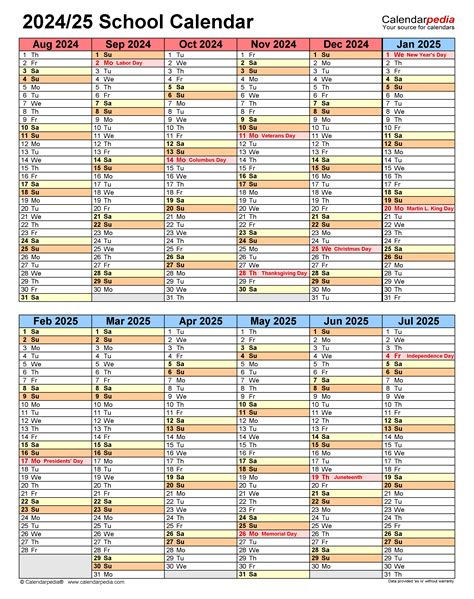 Calendrier Scolaire 2024 2025 Excel Word Et Pdf Calendarpedia