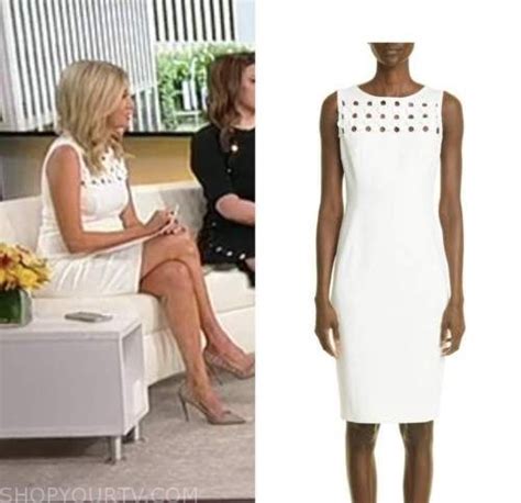 Outnumbered August 2022 Kayleigh Mcenanys White Cutout Sheath Dress