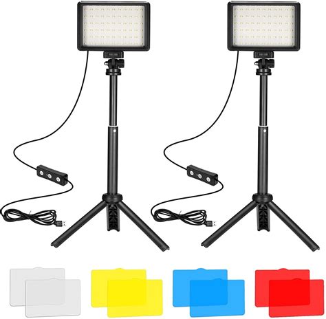 Led Photography Video Light Panel Lighting Photo Studio Lamp Kit With