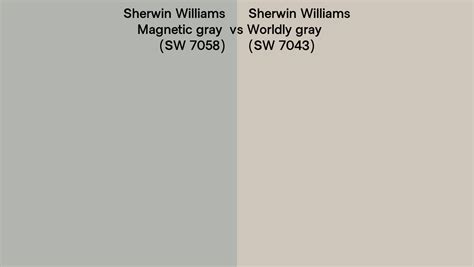 Sherwin Williams Magnetic Gray Vs Worldly Gray Side By Side Comparison