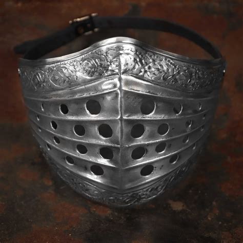 Knight Metal Mask Face Mask With Air Holes In Knight Design Etsy