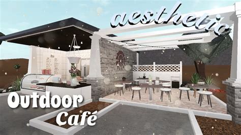 Bloxburg Cute Outdoor Cafe Youtube