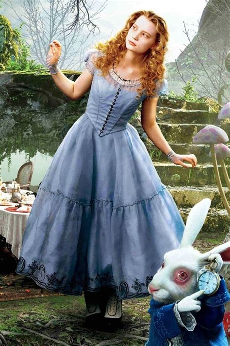 Alice Played By Mia Wasikowska In The New Alice In Wonderland 2010