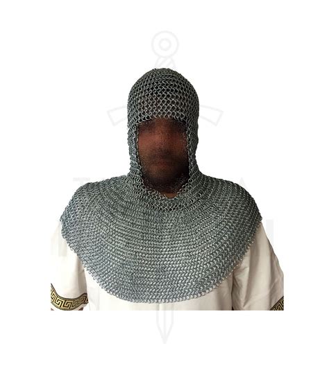 Verdugo Largest Epaulets Chainmail Coif Armor Medieval Shop