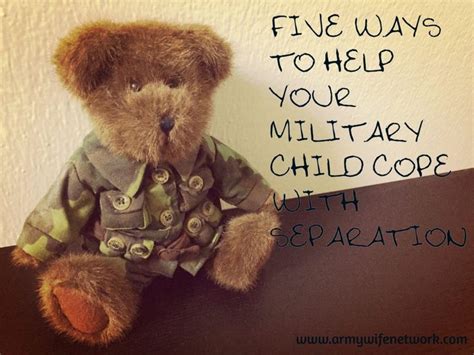 5 Ways To Help Your Military Child Cope With Separation Army Wife