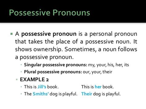 chapter   pronouns  sentences