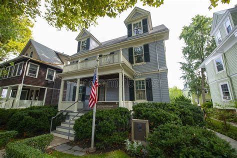 John Fitzgerald Kennedy House In Brookline Massachusetts Ma Usa Stock