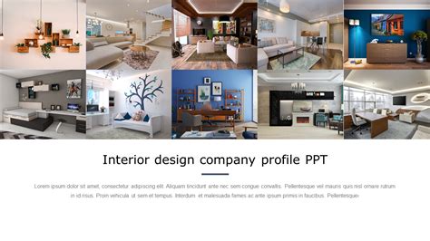Interior Design Company Profile Ppt Template