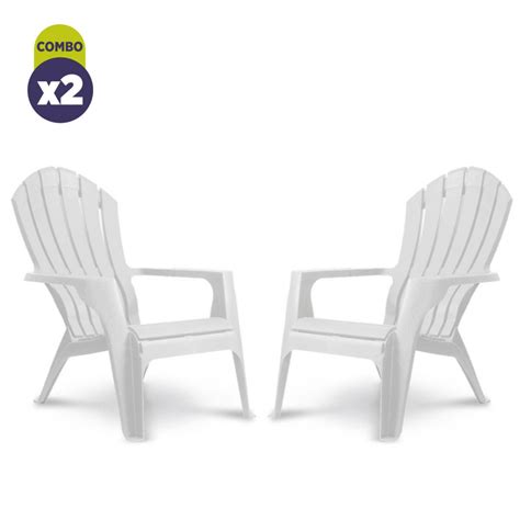 Combo X2 Sillón Plástico De Jardín Garden Life Miami F7850 Genesio