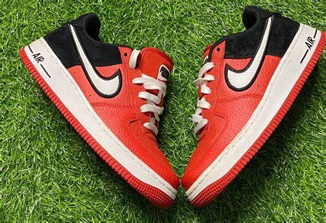 Nike Black And Red Nike Air Force 1 Grailed