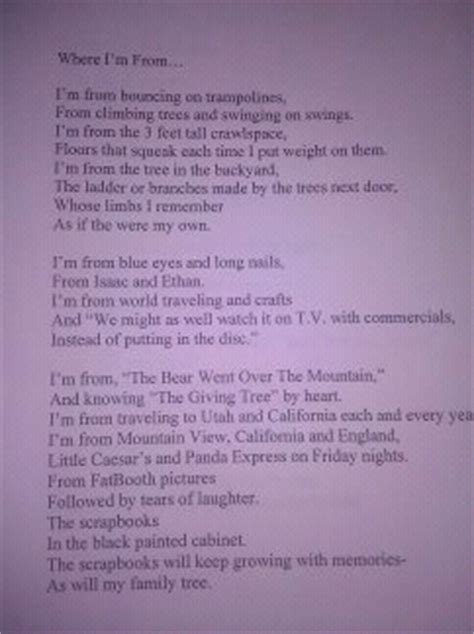 N 55° 44' 53, longitude: Day by Day: Morgan's "Where I'm From" Poem for Lit Class