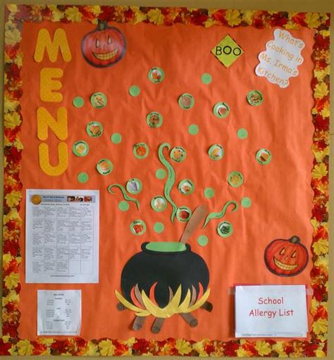 Whats Cookin Cafeteria Halloween Bulletin Board