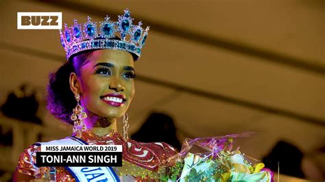 Toni Ann Singh Wins Miss Jamaica World 2019 Youtube