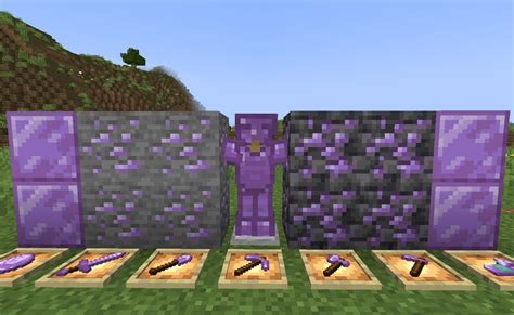 Purple Diamond Armor Minecraft Texture Pack