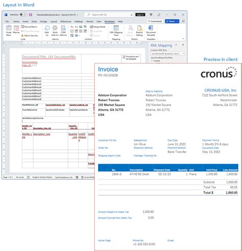 Managing Report And Document Layouts Business Central Microsoft Learn