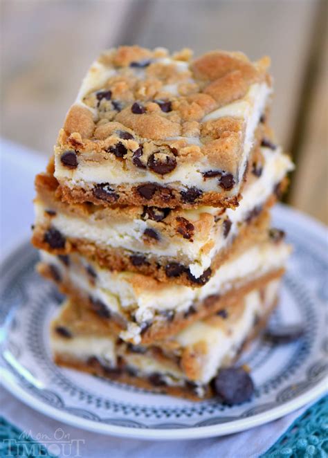 Chocolate Chip Cookie Cheesecake Bars Mom On Timeout