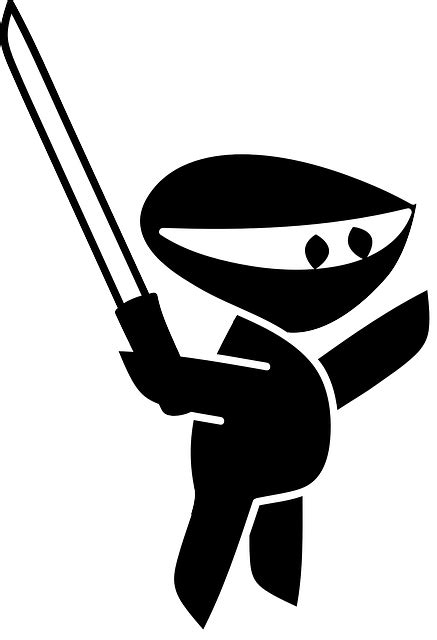 Ninja Japonés Dibujos Animados Gráficos Vectoriales Gratis En Pixabay