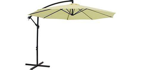 Sunnydaze Offset Outdoor Patio Umbrella 9 Ft
