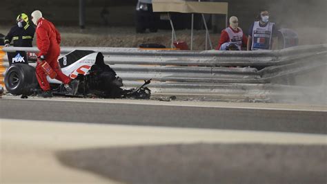 Grosjeans Horrific F1 Crash At Bahrain Registered 67 Gs Investigation