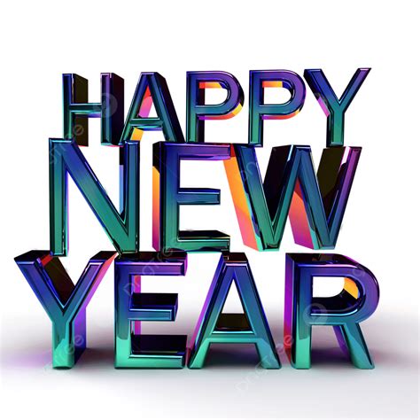 New Year 3d Vector Happy New Year 3d Text New Year New Year Png New