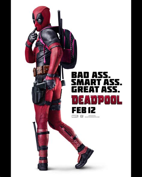 Deadpool Bad Ass Smart Ass Great Ass Intl Poster Clios