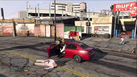 grand theft auto v gameplay franklin steals a car from a movie set and assassinates jackson