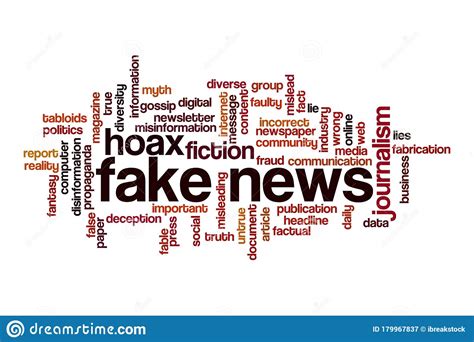 Fake News Word Cloud Concept Stock Illustration - Illustration of business, paper: 179967837