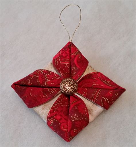 Folded Fabric Ornaments To Sew Tutorial Part 2 Beth Ann Williams