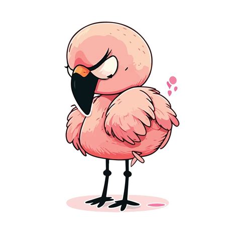 Cute Flamingo Cartoon Style 20901711 Vector Art At Vecteezy