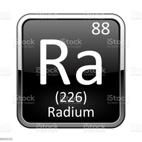 Ilustración De El Elemento De Tabla Periódica Radium Ilustración Vectorial Y Más Vectores Libres