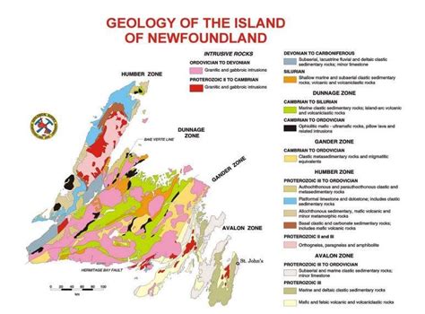 Figure A 6 Geology Of Newfoundland Download Scientific Diagram