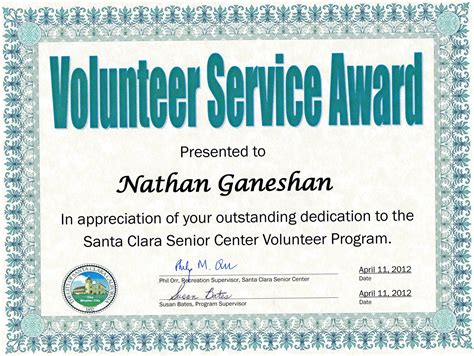 Volunteer Appreciation Week April 11 2012 Nathan Mobile Notary