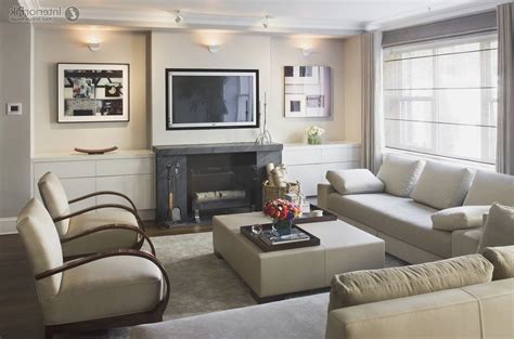 Living Room Layout With Fireplace And Tv On Opposite Walls Rectangular