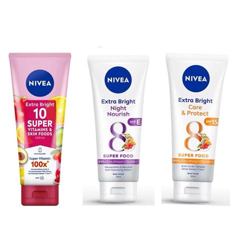 Jual Nivea Body Serum Extra White Day Night Super Vitamin