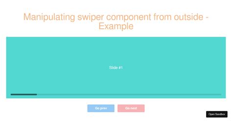 Manipulating Swiper Component From Outside Example Codesandbox