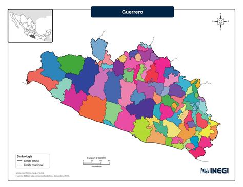 Mapa Del Estado De Guerrero Con Municipios Mapas Para Descargar E