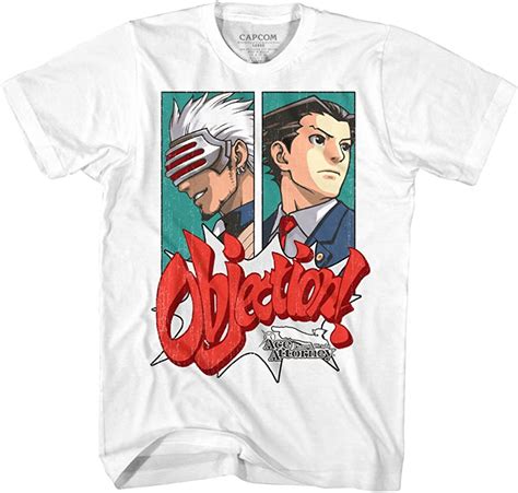 Ace Attorney Mens Objection T Shirt Uk Clothing